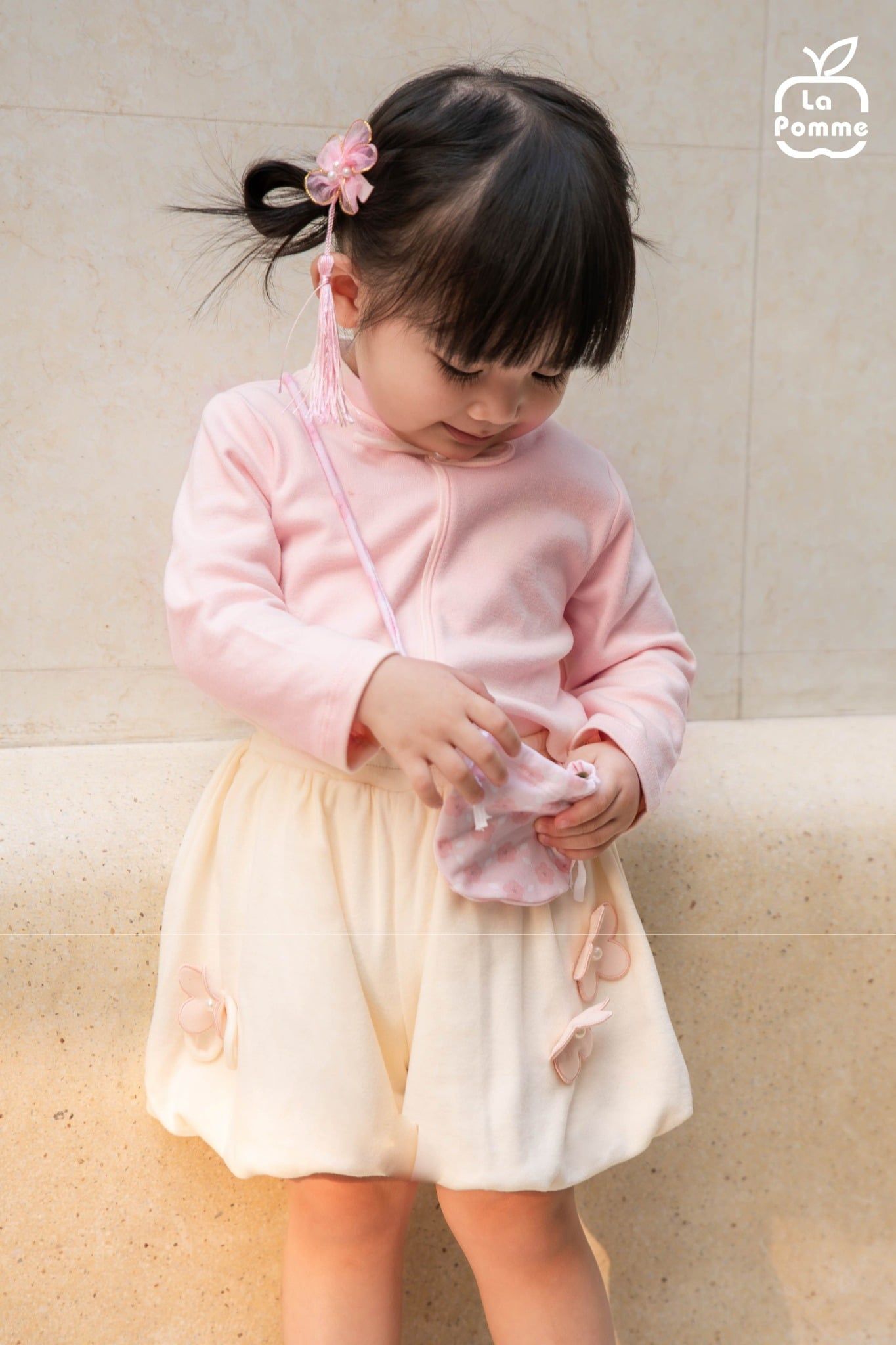  Bộ dài tay La Pomme hoa xuân dịu dàng 