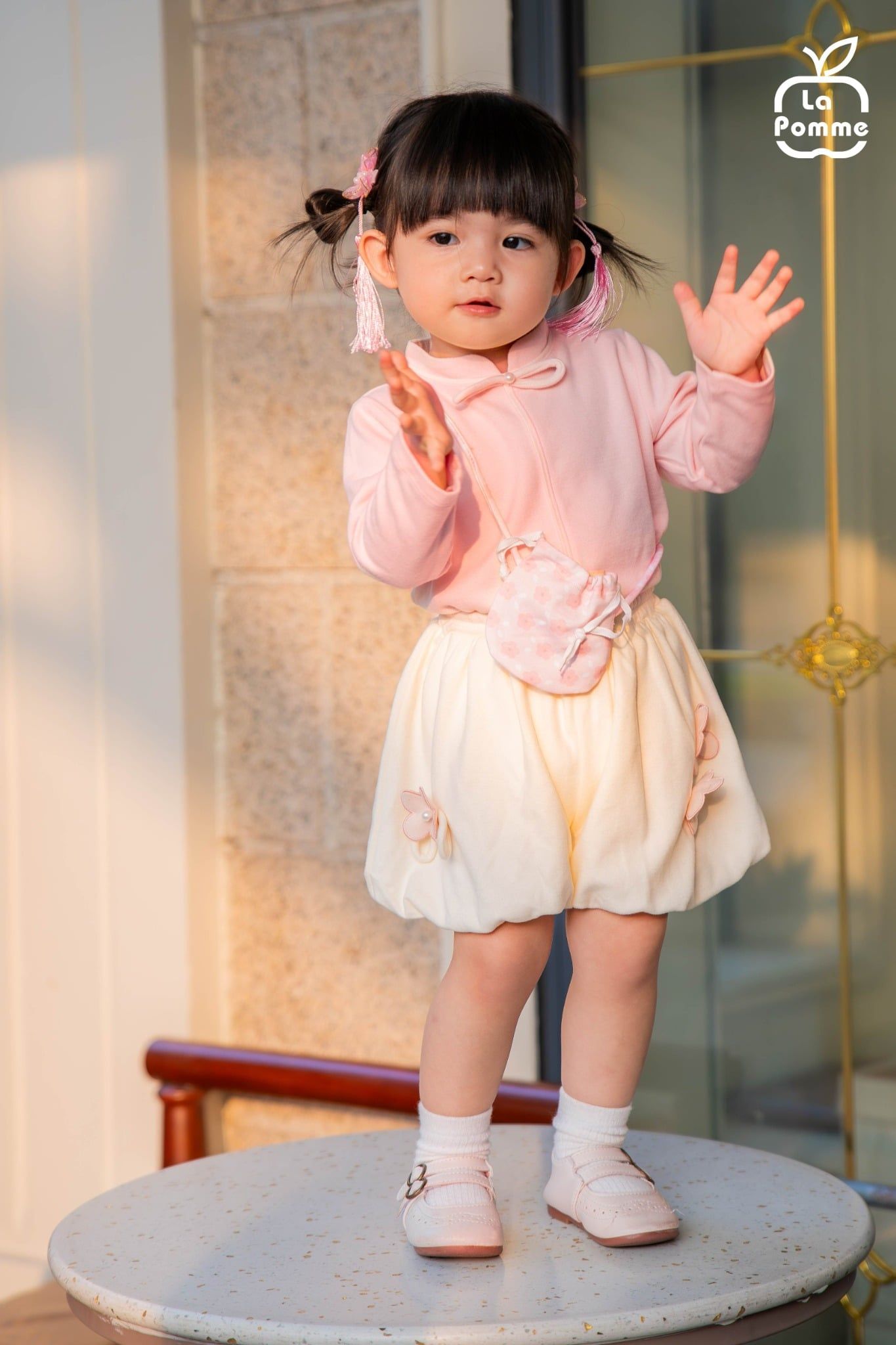  Bộ dài tay La Pomme hoa xuân dịu dàng 