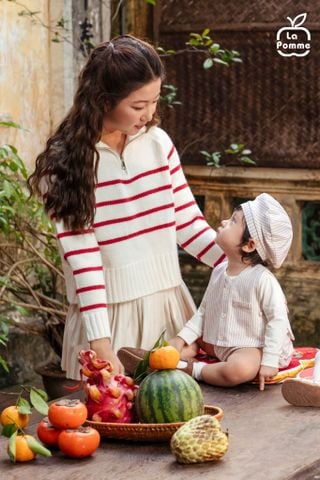  Bộ dài tay La Pomme kèm áo gile hoàng tử bé 