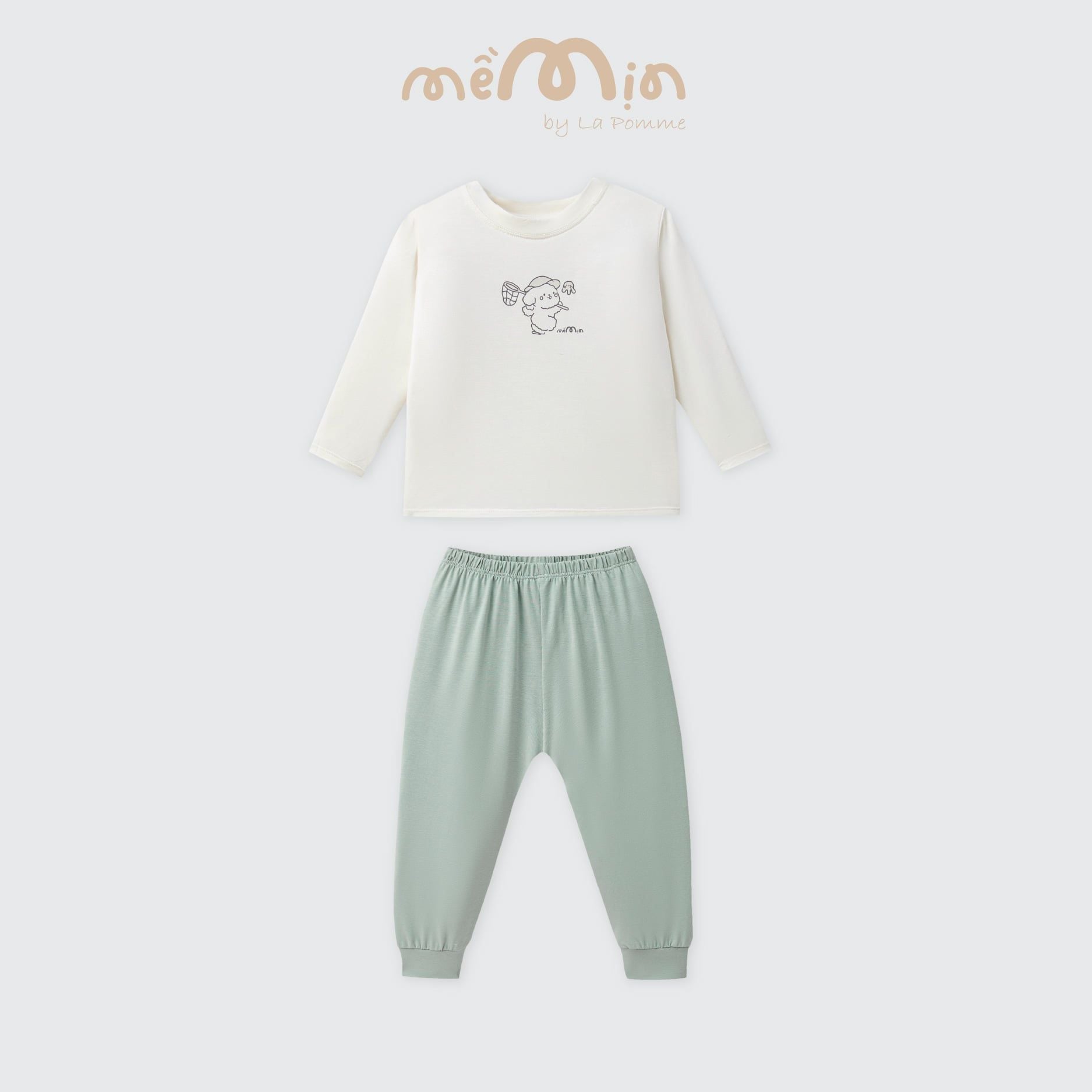  Bộ dài tay Mềm Mịn by La Pomme cún bông năng động 