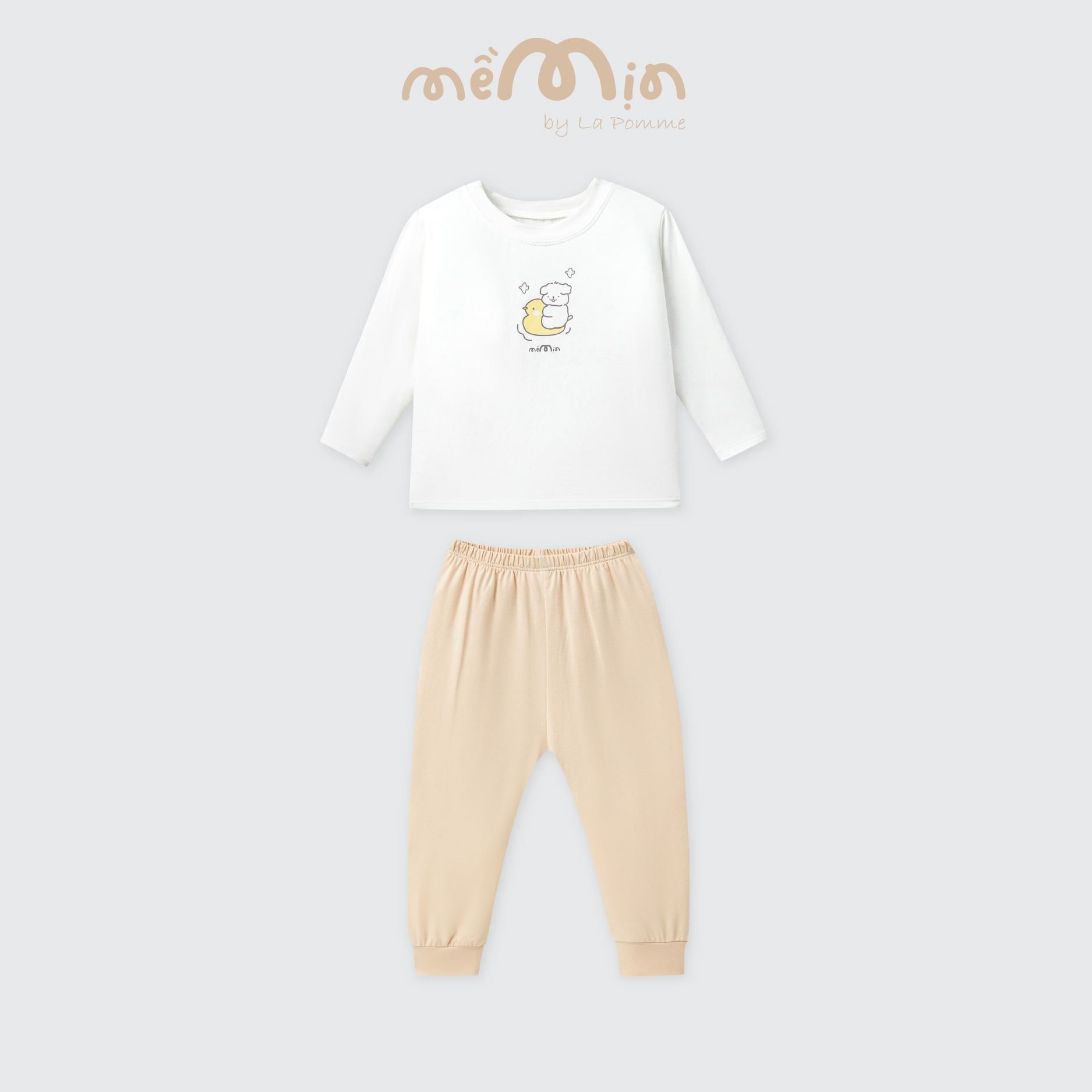  Bộ dài tay Mềm Mịn by La Pomme cún bông năng động 