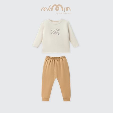  Bộ dài tay Mềm Mịn by La Pomme cún bông năng động 