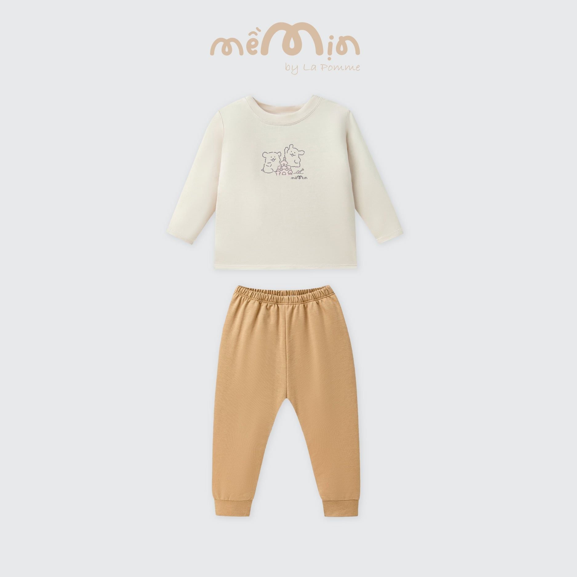  Bộ dài tay Mềm Mịn by La Pomme cún bông năng động 