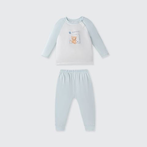  Bộ dài tay La Pomme raglan hổ con phơi nắng 