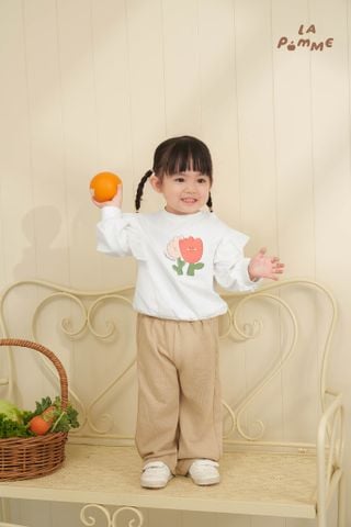  Bộ dài tay La Pomme bèo nhún những bông hoa yêu kiều 