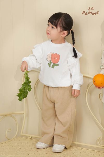  Bộ dài tay La Pomme bèo nhún những bông hoa yêu kiều 
