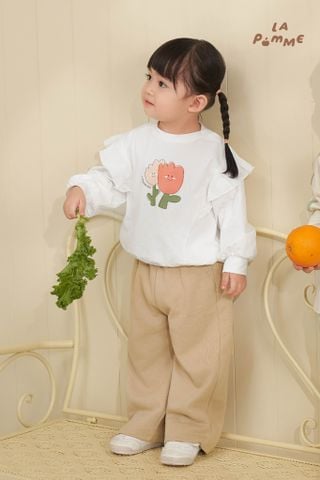  Bộ dài tay La Pomme bèo nhún những bông hoa yêu kiều 