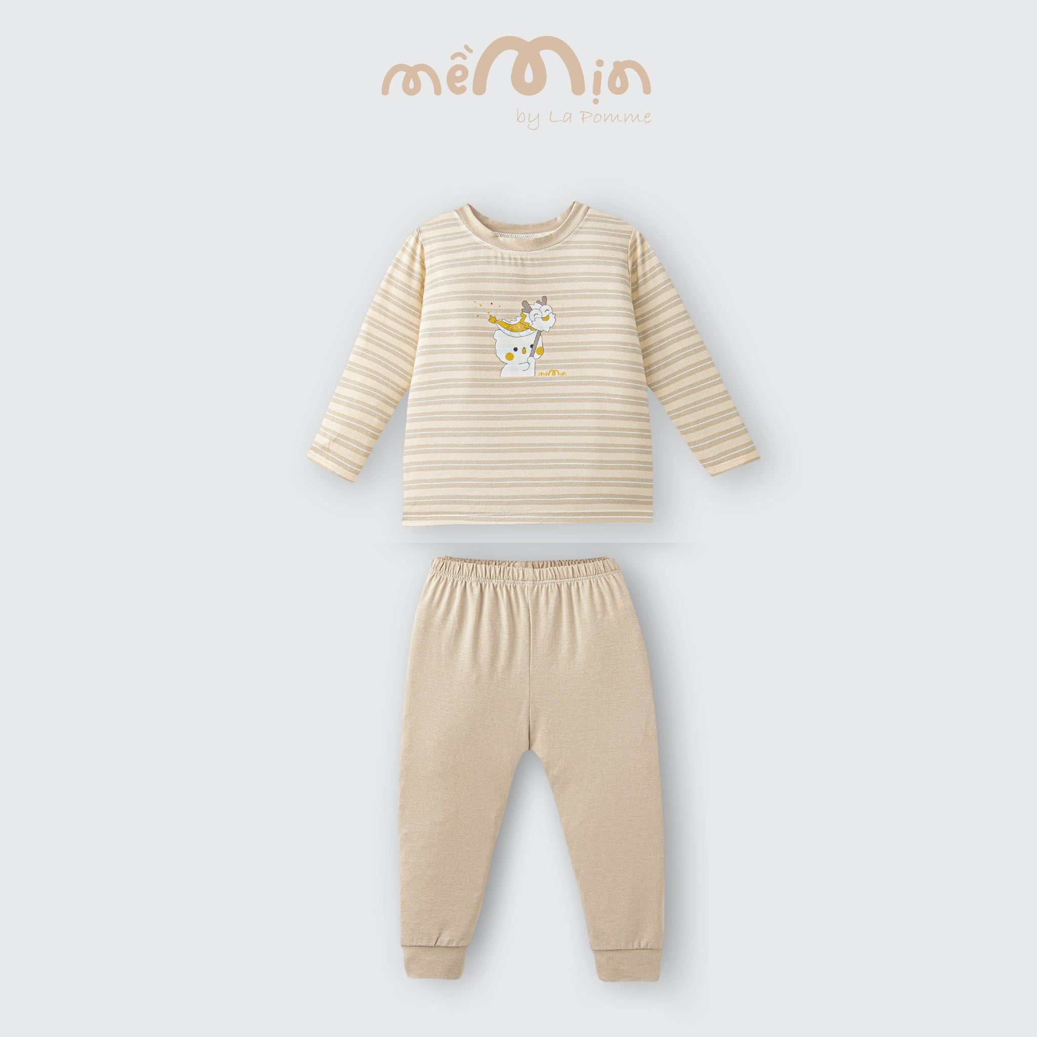  [NÊN TĂNG SIZE] Bộ dài tay Mềm Mịn by La Pomme họa tiết cún yêu siêu ngầu 
