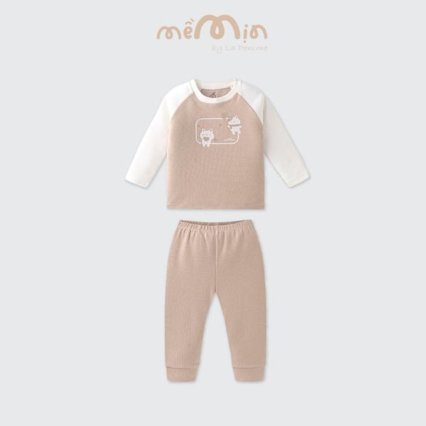  Bộ dài tay Mềm Mịn by La Pomme những người bạn lông mềm 