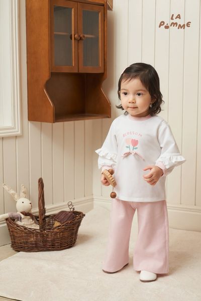  Bộ dài tay La Pomme hoa tulip ngọt ngào 