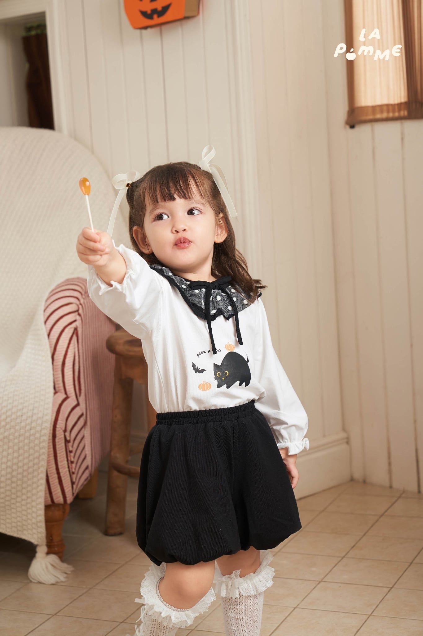  Bộ dài tay La Pomme mèo Misa và đêm hội bí ngô 