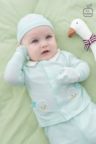  Bộ dài tay La Pomme cúc thẳng Bé yêu bồng bềnh 