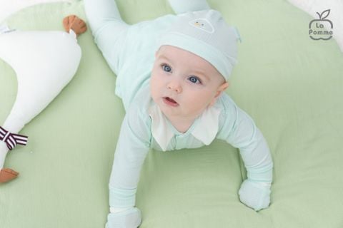  Bộ dài tay La Pomme cúc thẳng Bé yêu bồng bềnh 