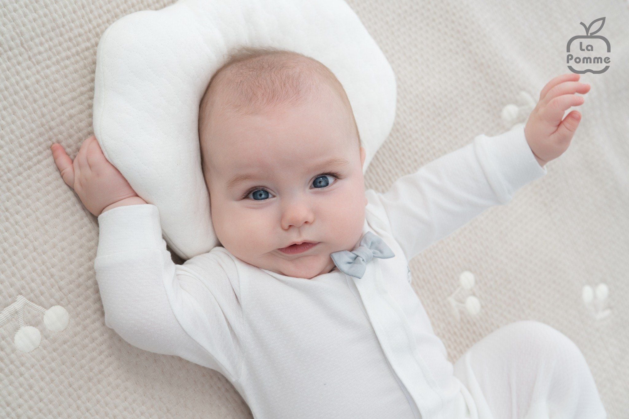  Set bộ dài tay cúc thẳng kèm giày La Pomme bé con thanh lịch 