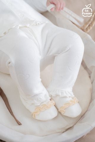  Bộ dài tay cúc thẳng La Pomme bé điệu đà 