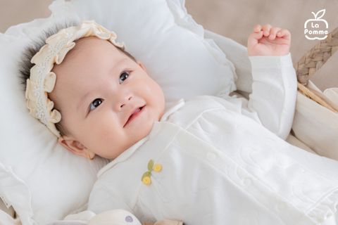  Bộ dài tay cúc thẳng La Pomme bé điệu đà 