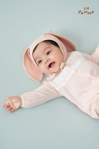  Bộ dài tay cúc thẳng La Pomme Mimi và bông hoa nhỏ 