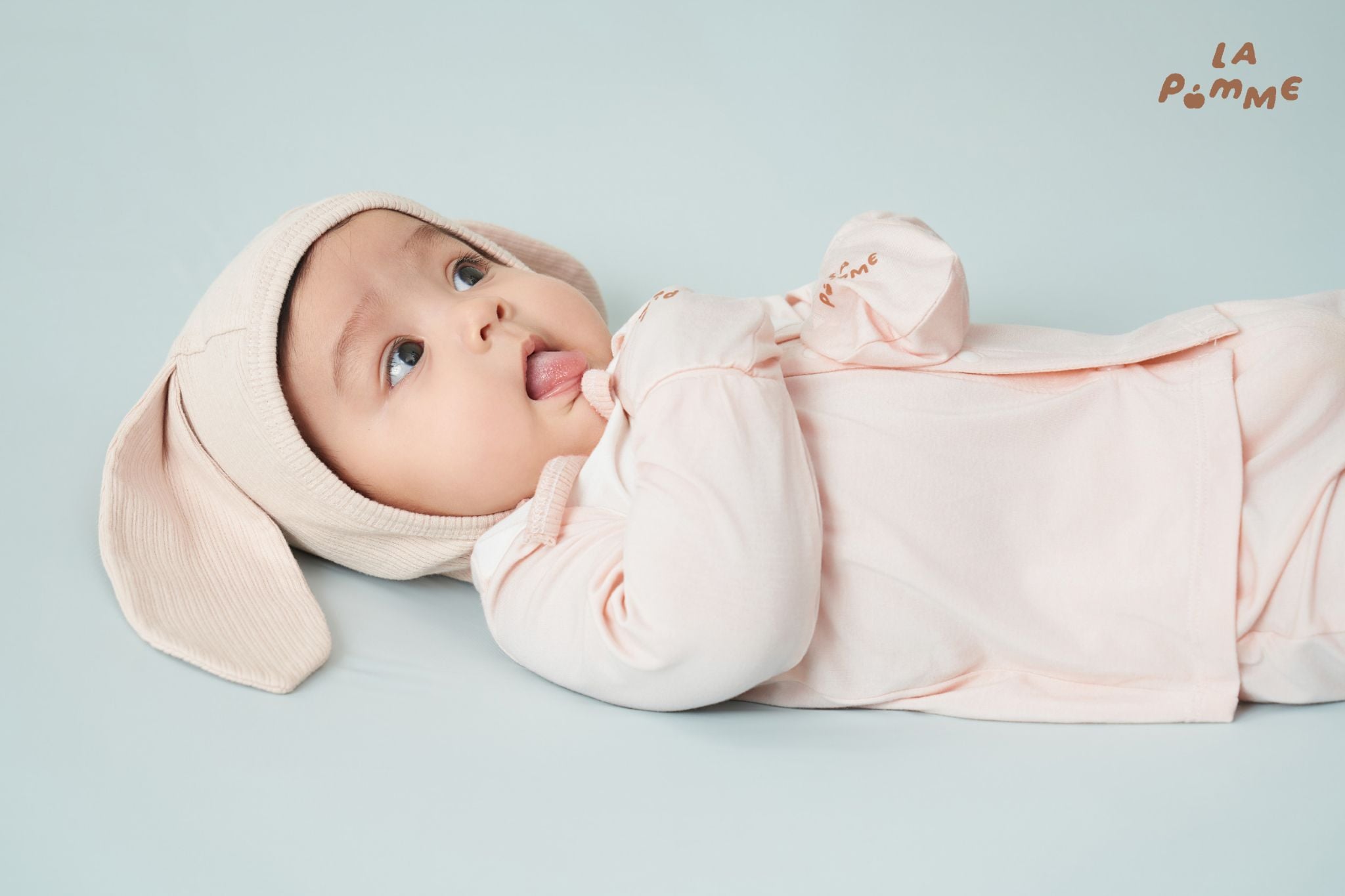  Bộ dài tay cúc thẳng La Pomme Mimi và bông hoa nhỏ 