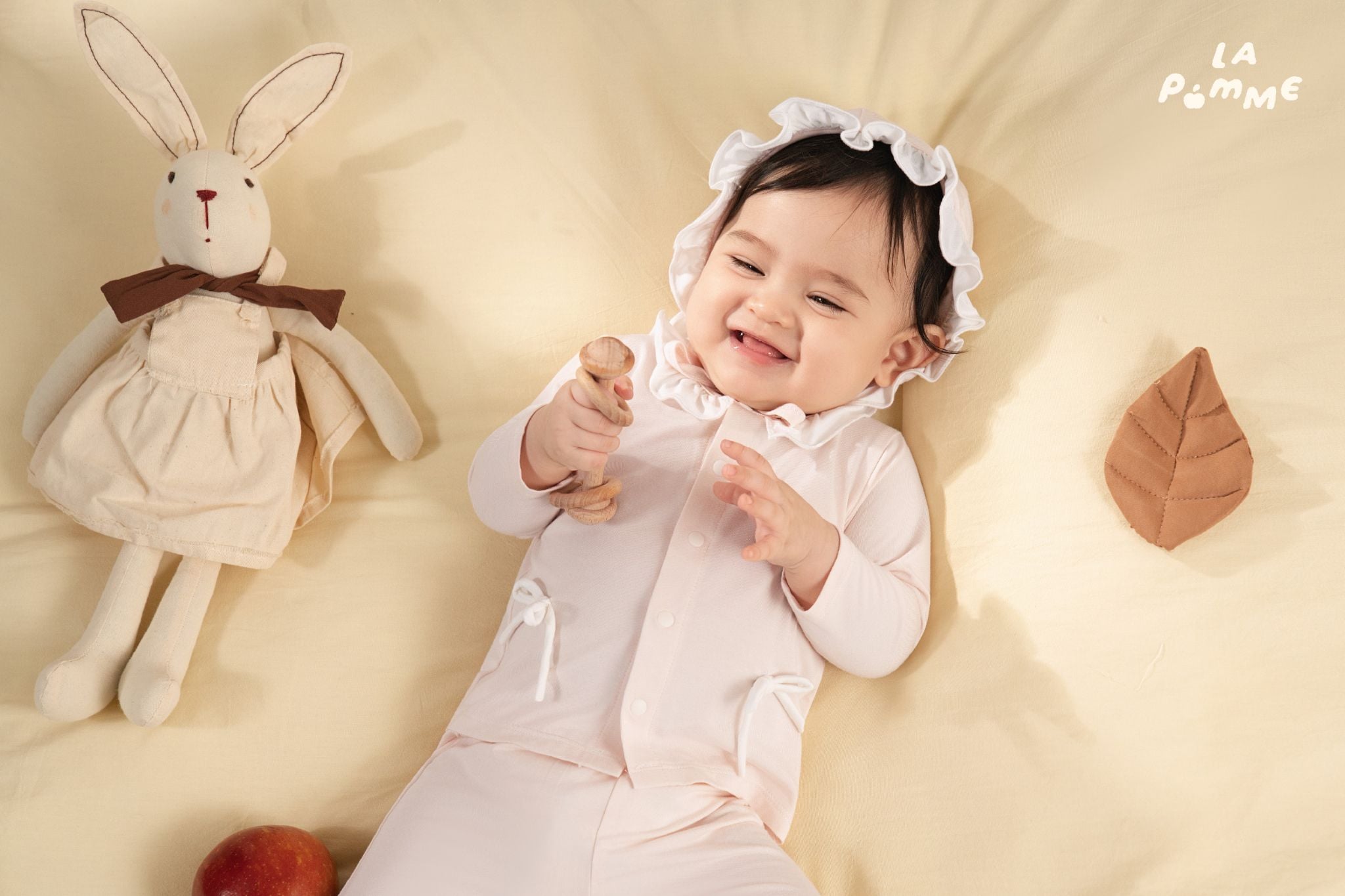  Mũ sơ sinh La Pomme phối bèo giấc mơ ngọt ngào 