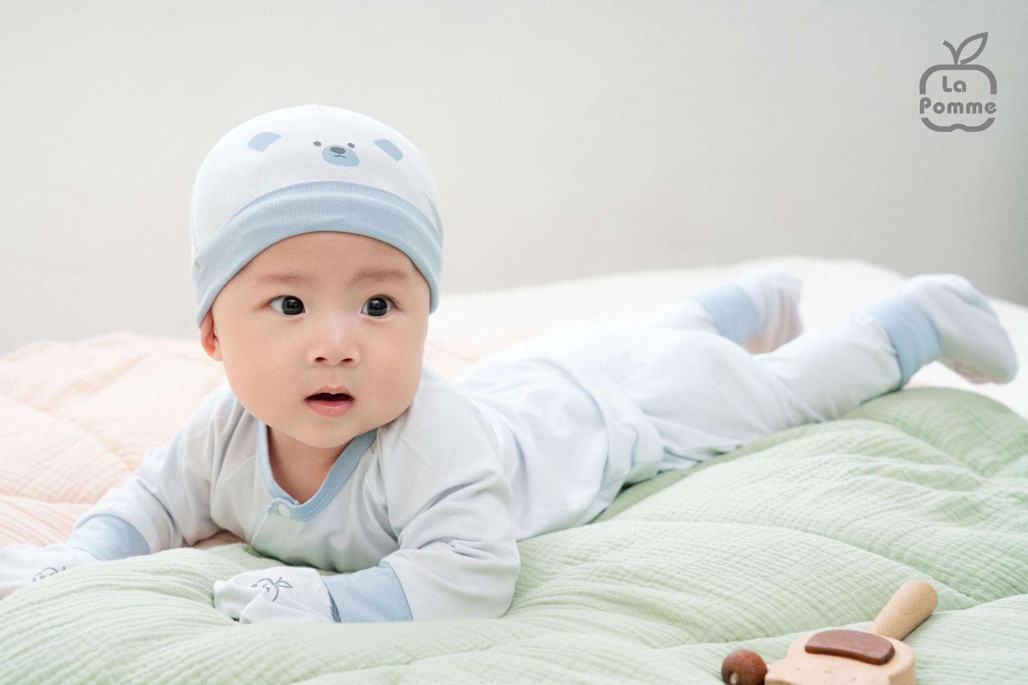  Mũ sơ sinh La Pomme Gấu yêu của mẹ 