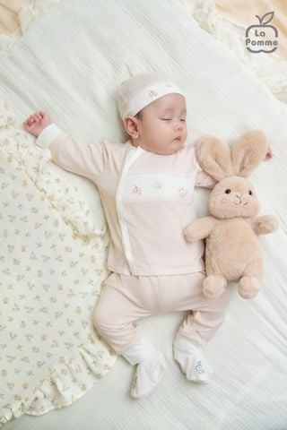  Bộ dài tay cúc lệch La Pomme truy tìm hạt dẻ 