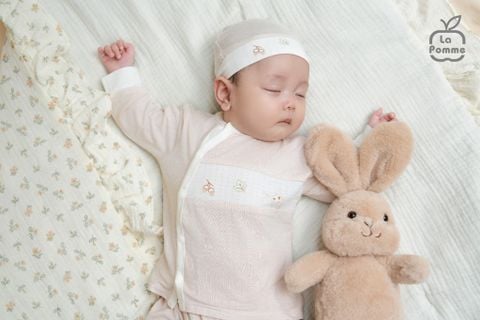  Bộ dài tay cúc lệch La Pomme truy tìm hạt dẻ 