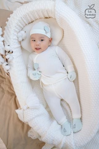  Bộ dài tay cúc lệch La Pomme mềm mịn đón con yêu 