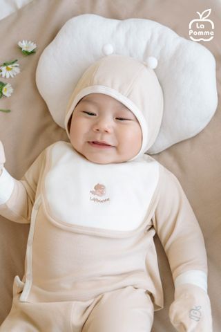  Bộ dài tay cúc lệch La Pomme phối màu dễ thương 