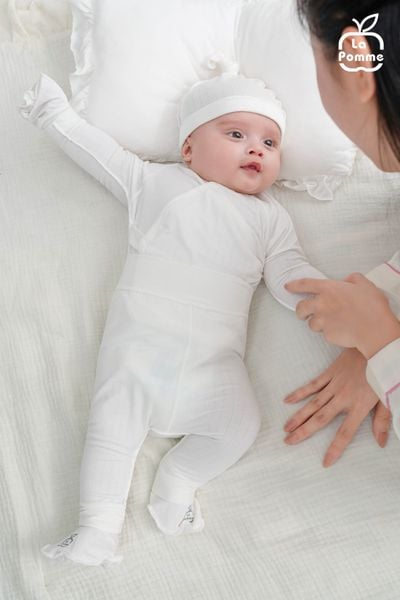  Bộ dài tay cúc lệch La Pomme đường may lật êm ái 