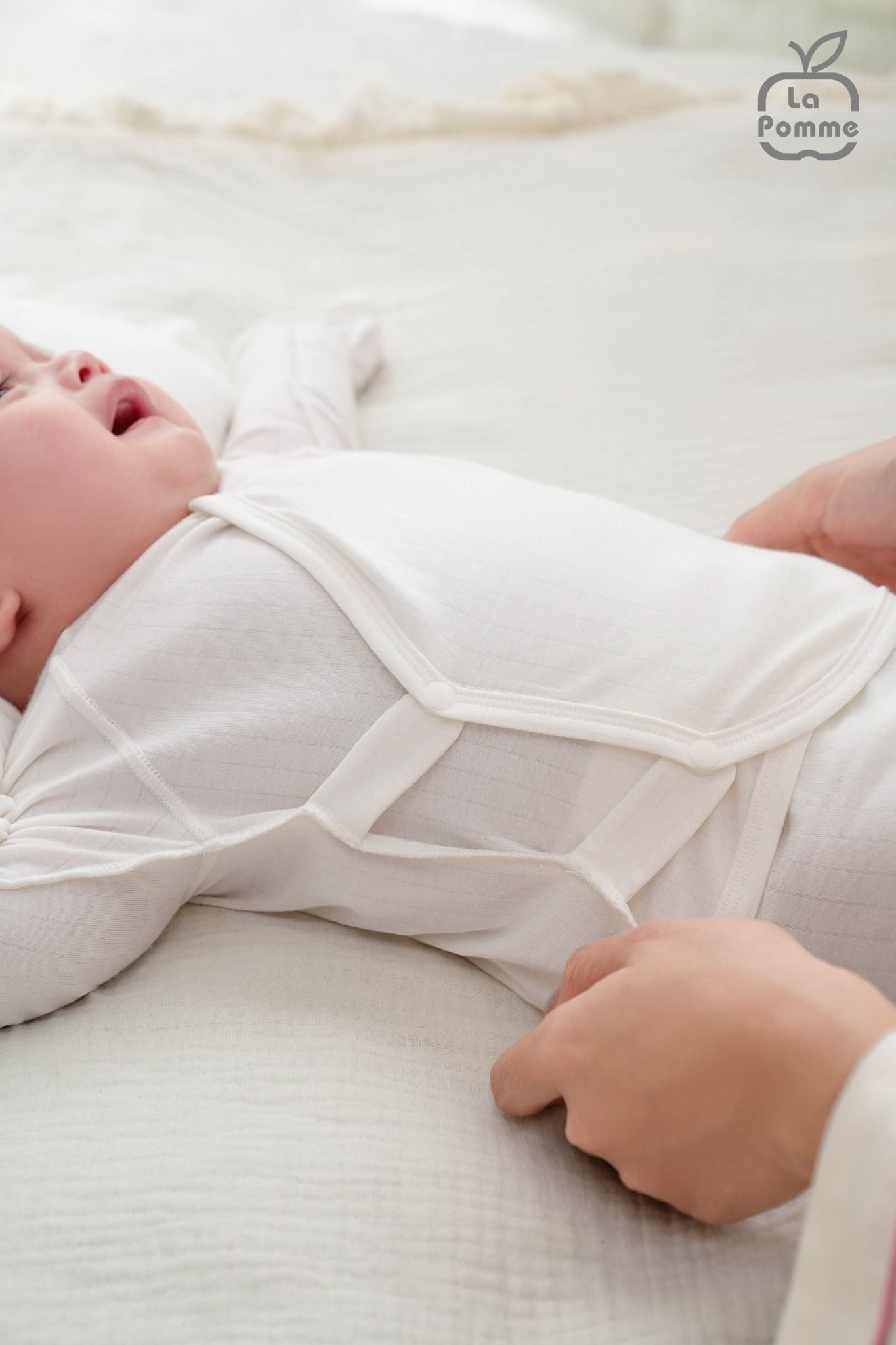  Bộ dài tay cúc lệch La Pomme đường may lật êm ái 