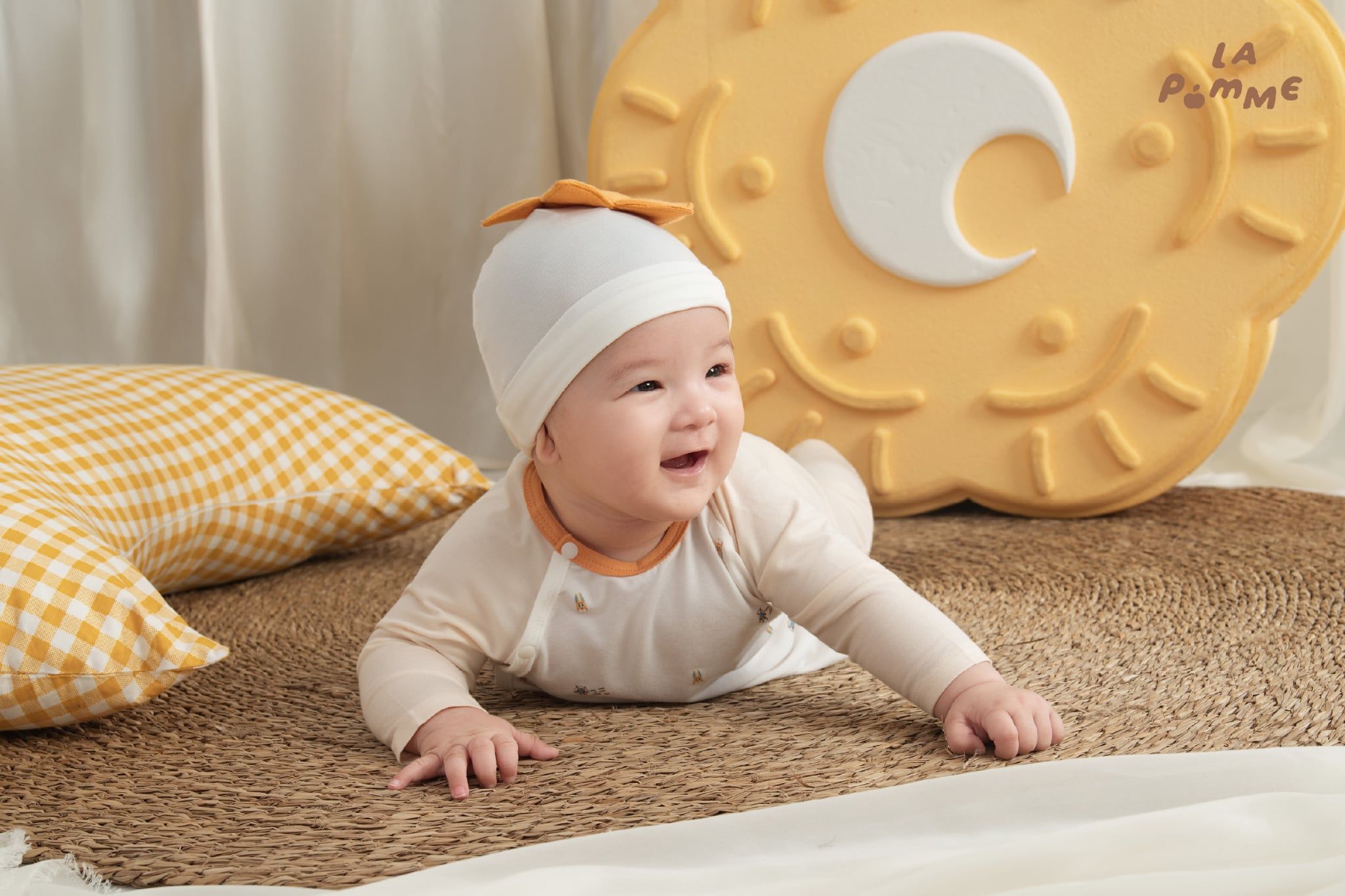  Bộ dài tay cúc lệch La Pomme vui rước đèn ông sao 