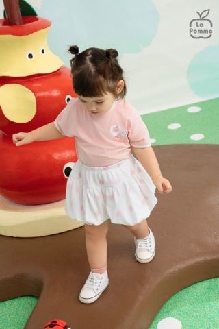  Bộ váy áo cộc tay La Pomme chấm bi ngọt ngào 