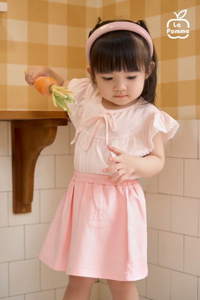  Bộ váy áo cộc tay La Pomme sắc màu kỳ diệu 