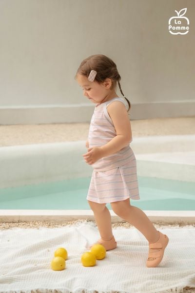  Bộ váy áo sát nách La Pomme biển mộng mơ 