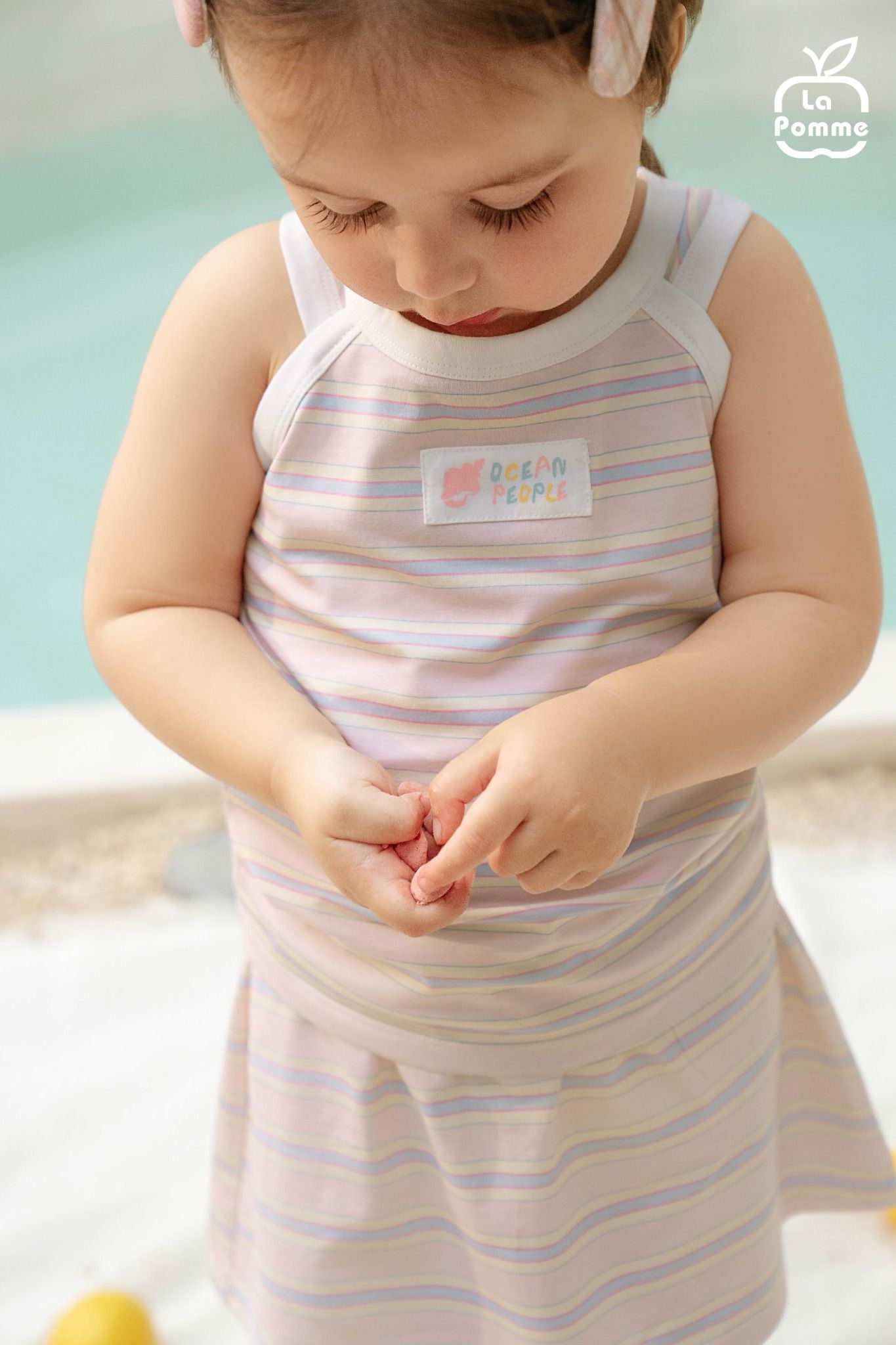  Bộ váy áo sát nách La Pomme biển mộng mơ 