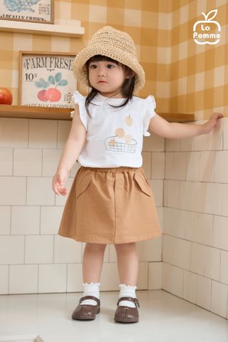  Bộ váy áo cộc tay La Pomme giỏ trái cây mùa hè 