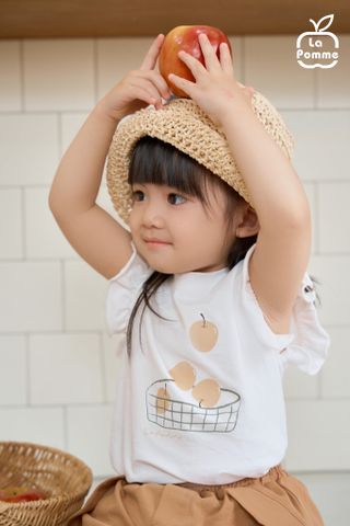  Bộ váy áo cộc tay La Pomme giỏ trái cây mùa hè 