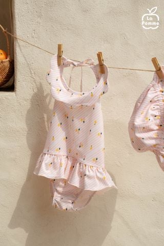  Bộ bơi liền thân hai dây La Pomme sắc hè cá tính 