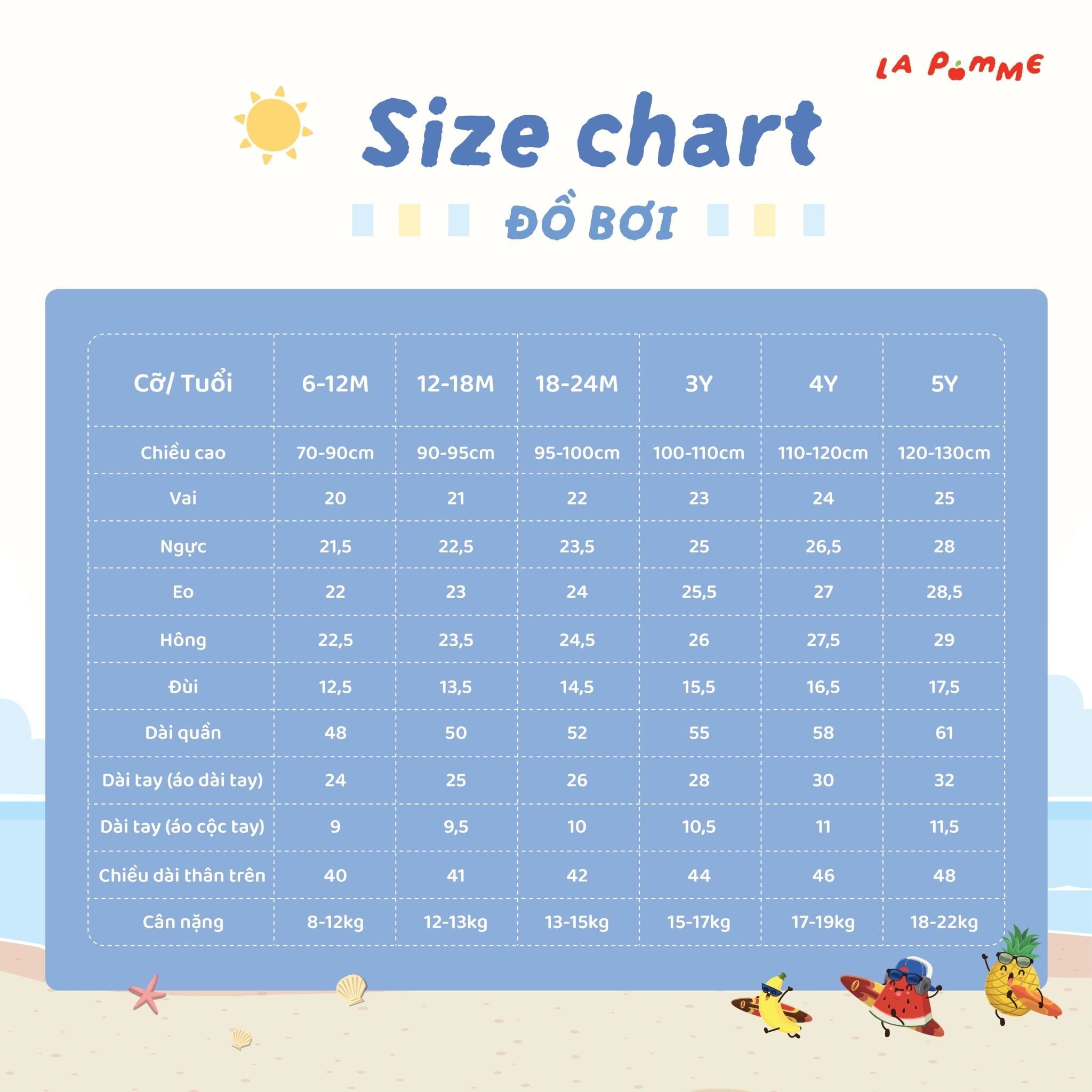  Bộ bơi rời La Pomme Summer Party 