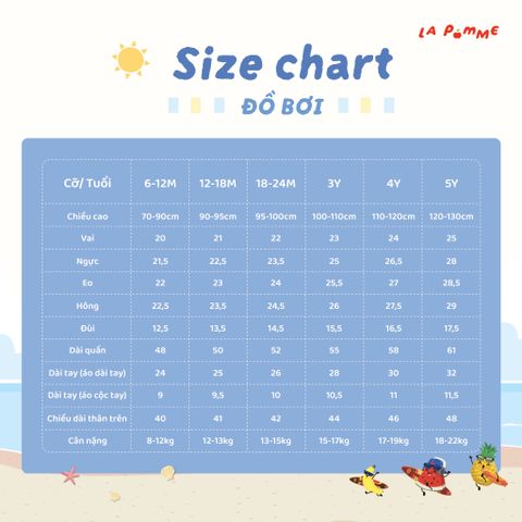  Bộ bơi liền thân La Pomme Cá nhỏ đáng yêu 