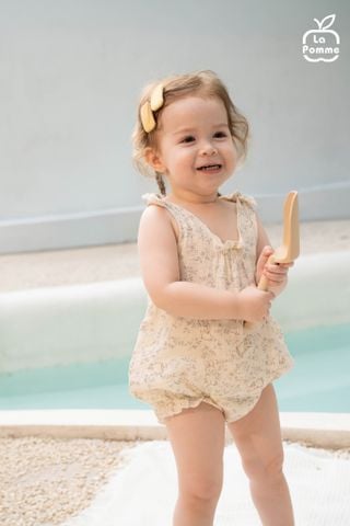  Body sát nách La Pomme họa tiết vườn cổ tích của thỏ con 