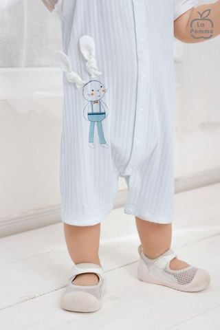  Body cộc tay La Pomme raglan bạn thỏ tai dài 