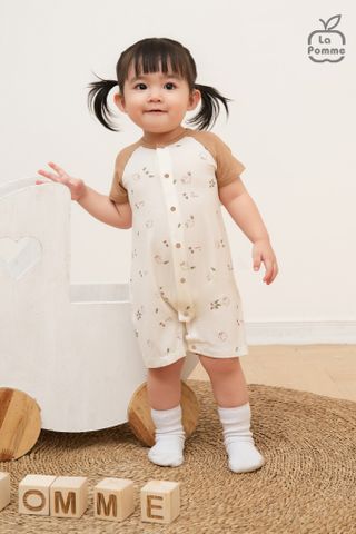  Body cộc tay La Pomme phối tay raglan họa tiết sóc nhí 