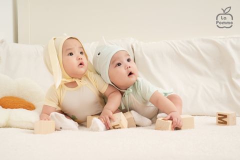  Set body cộc tay La Pomme kèm mũ thỏ con ngộ nghĩnh 
