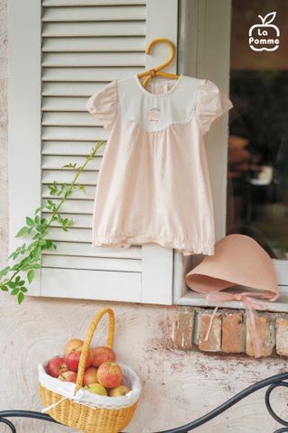  Body cộc tay La Pomme bèo nhún cherry baby 