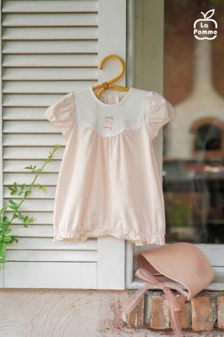  Body cộc tay La Pomme bèo nhún cherry baby 
