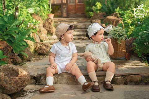  Body cộc tay La Pomme cổ cách điệu baby joy 