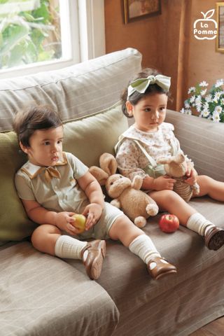  Body cộc tay La Pomme cổ cách điệu thế giới hạt dẻ 