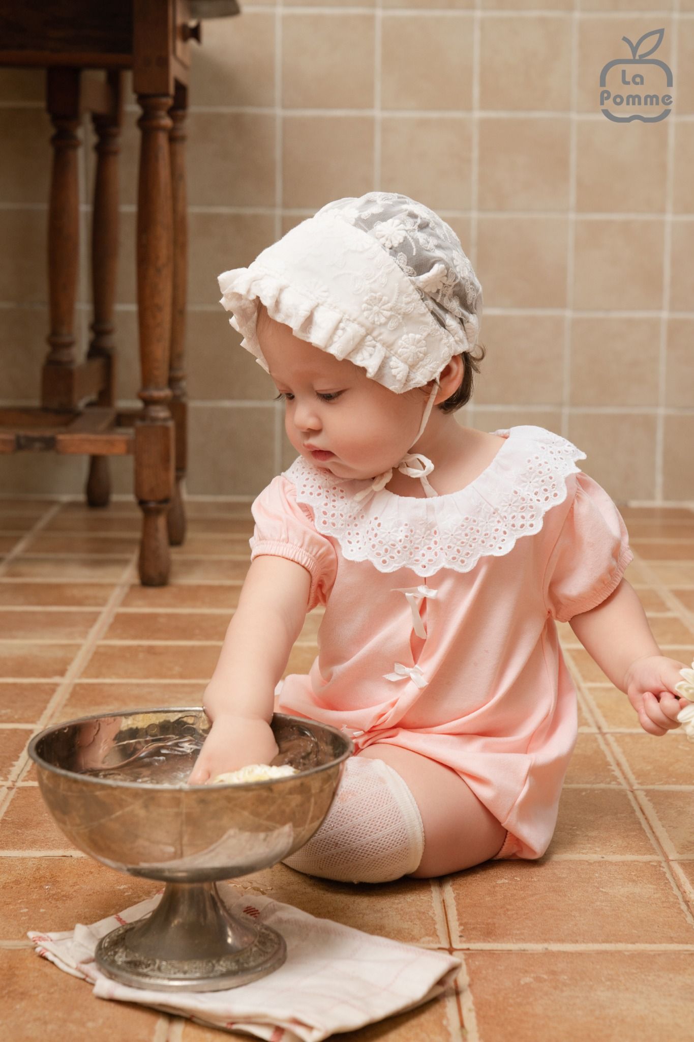  Body cộc tay La Pomme cổ cách điệu công chúa đáng yêu 