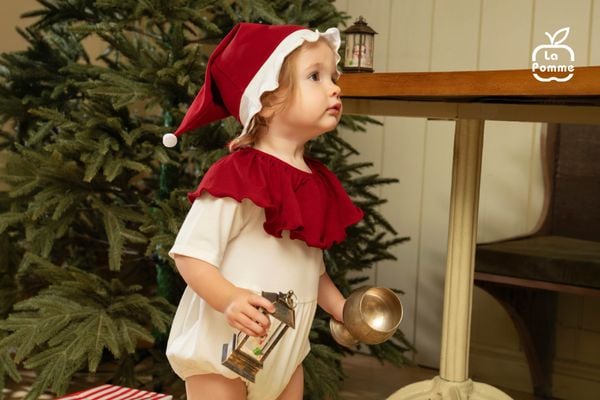  Body cộc tay kèm phụ kiện La Pomme giáng sinh lung linh 